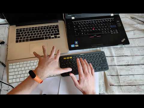 Видео: Клавиатура Logitech k380 apple wireless keyboard ThinkPad l520 и Macbook Retina late 2012