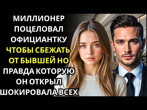 Видео: МИЛЛИОНЕР ДИРЕКТОР поцеловал ОФИЦИАНТКУ, чтобы сбежать от бывшей    то, что случилось дальше, ШОКИРО