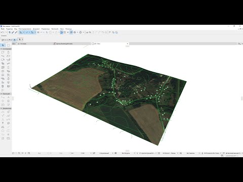 Видео: Настоящий рельеф и территория в Archicad. Экспорт и текстура из карты со спутника