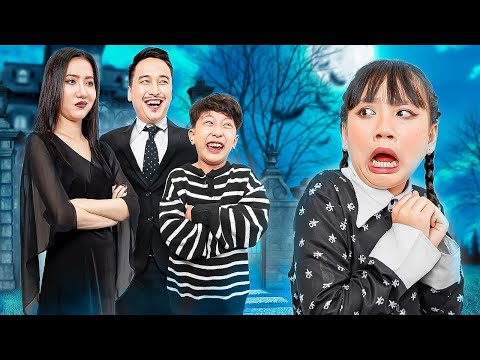 Видео: Семейка Baby Doll стала семейкой Уэнсдей Аддамс - Весёлые семейные истории с Baby Doll