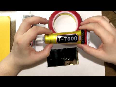 Видео: B7000  T7000  3M  Клей, двухсторонний скотч, для сенсоров и для дисплеев.