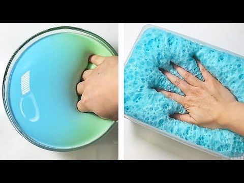 Видео: Удовлетворяющая слизь ASMR | Расслабляющее видео слизи # 395