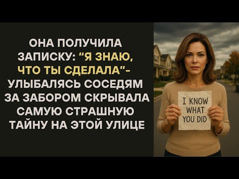 Видео: Она улыбалась соседям за забором… скрывая самую страшную тайну на этой улице