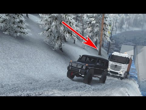 Видео: НАЧАЛЬНИК СПАСАЕТ ДАЛЬНОБОЙЩИКА ИСТОРИЯ - ЗИМНИЙ SPINTIRES