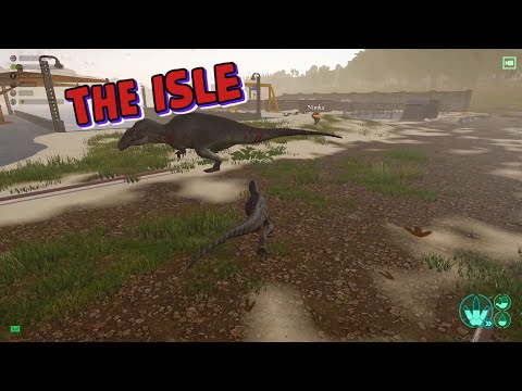 Видео: THE ISLE - Ютараптор поделил Акрокантозавра на нуль!