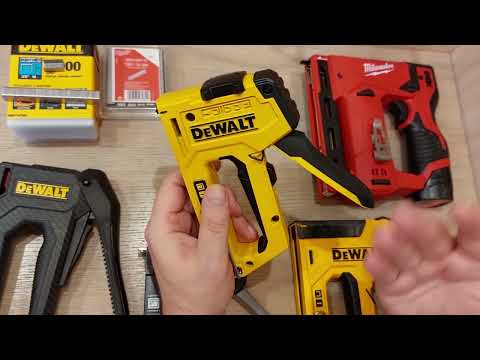Видео: Обзор степлеров Dewalt и Milwaukee !
