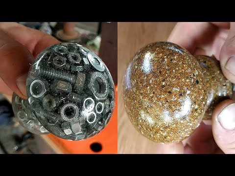Видео: Самодельные дверные ручки из эпоксидной смолы. Epoxy Door Handles