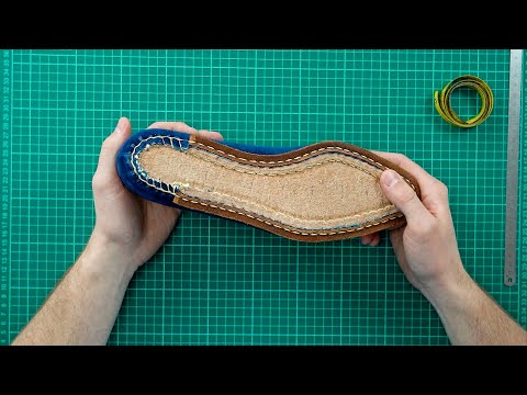 Видео: РАНТОВЫЙ метод КРЕПЛЕНИЯ (HAND WELTED SHOES) | РУЧНОЕ изготовление ОБУВИ | КУРСЫ по ПОШИВУ обуви