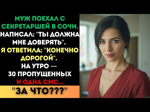 Видео: «Ты должна мне доверять» — писал муж из Сочи. Но Утром...
