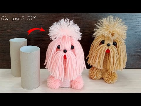 Видео: ❤️ Симпатичная СОБАЧКА из Втулки и Ниток 🐶🧶🐶 The Best Yarn Dog - How to Make 🌟 Ola ameS DIY