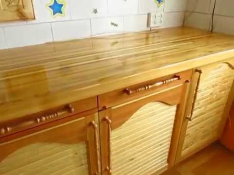 Видео: Кухонный стол из массива и филенчатые дверки - легко!