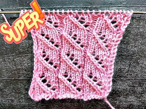 Видео: ЛЕГКИЙ АЖУРНЫЙ УЗОР/Мастер класс по вязанию/ Вязание спицами