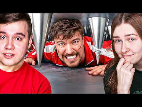Видео: MR BEAST: 100 Человек VS Самая Большая Ловушка! Реакция