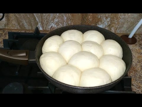 Видео: Пышные Булочки БЕЗ ДУХОВКИ! Тесто Просто ПУХ! Ароматные и Нежные Пампушки на сковороде