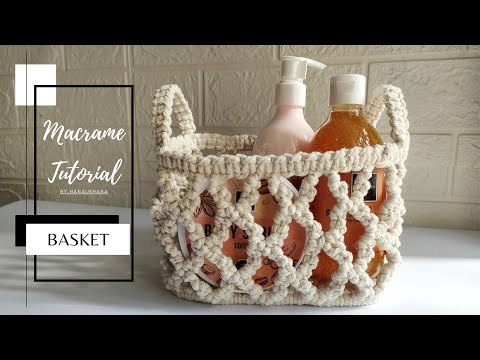 Видео: Шаблон корзины Macrame бесплатно