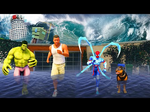 Видео: ФРАНКЛИН СУ ЦУНАМИҒА ҚАРСЫ ШЫҚТЫ (GTA V)
