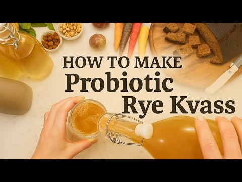 Видео: Как приготовить пробиотический ржаной квас | Древний напиток для оздоровления кишечника