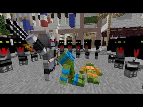 Видео: ШРЕДЕРА НЕ ВОЗМОЖНО ОДОЛЕТЬ!!! ЧЕРЕПАШКИ НИНДЗЯ В МАЙНКРАФТ Minecraft