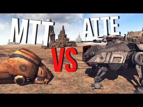 Видео: ТАНК MTT VS РЕСПУБЛИКАНСКИЙ ATTE | Men Of War Star Wars | ЗАРИСОВКИ #28