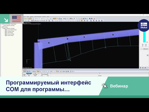 Видео: [EN] Программируемый интерфейс COM для программы RFEM/RSTAB