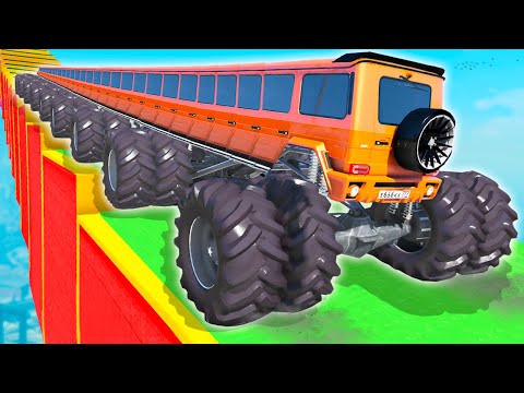 Видео: КАК ДАЛЕКО СМОЖЕТ НОВЫЙ ЧИТ МОНСТР ТРАК ЗАБРАТЬСЯ ПО СТУПЕНЬКАМ ЛЕСТНИЦЫ? ЭКСПЕРИМЕНТЫ ГТА 5!