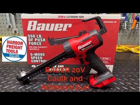 Видео: Пистолет для герметика и клея BAUER 20V