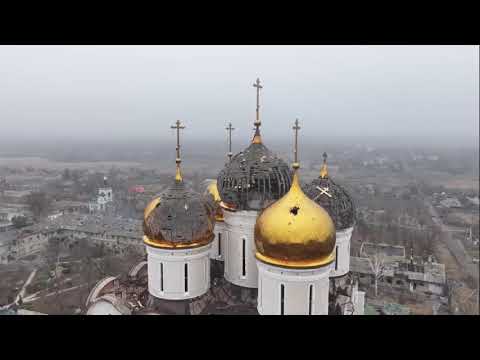 Видео: Разрушенный монастырь с высоты птичьего полета.