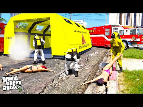 Видео: ДОМ ЗАРАЖЁН ОПАСНЫМ ВИРУСОМ! ЭВАКУАЦИЯ ЛЮДЕЙ! - GTA 5 ИГРА ЗА ПОЖАРНОГО (МОДЫ ГТА 5 LSPDFR)