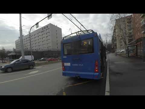 Видео: Троллейбус "6406 по 34" СПб 14-*: ТролЗа-5265.00 "Мегаполис" 6406 по №34 (29.03.24)