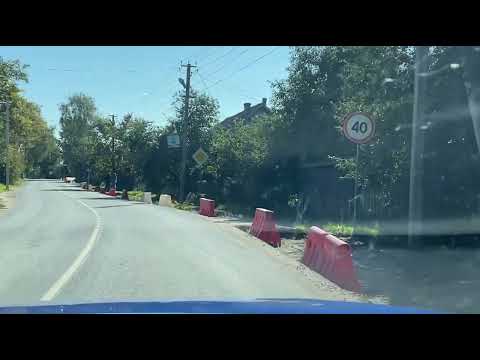 Видео: Далеко ли город? Едем в режиме реального времени Писковичи-Псков.