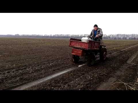 Видео: Мини Т-16, берёзовый сок и бездорожье. Мотоблок Зубр НТ 135.
