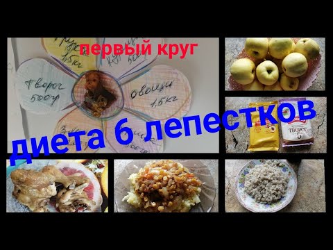 Видео: Диета 6 лепестков🌺/Первый круг/Результаты каждого дня👍😉/Меню на неделю🍜/Худеем к новому году😉