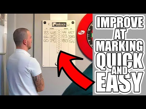 Видео: Совершенствуйтесь в маркировке/нанесении мелом на дротики *ЛЕГКО* с бывшим профессиональным судье...