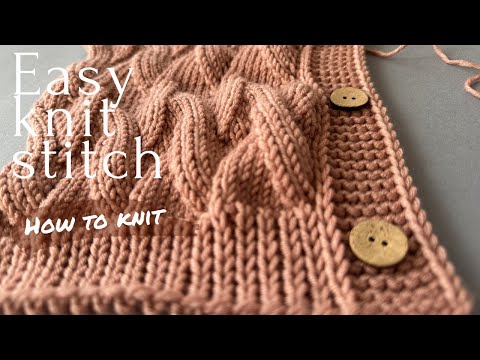 Видео: 🧶 Рельефный узор спицами: стильный и простой / Textured Knitting Pattern: Stylish and Simple