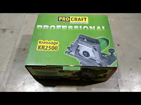 Видео: Циркулярная пила Pro-Craft KR2500  -  обзор.