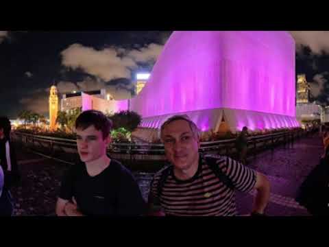 Видео: Светомузыкальное шоу на аллее звёзд в Гонконге. Китай 360°