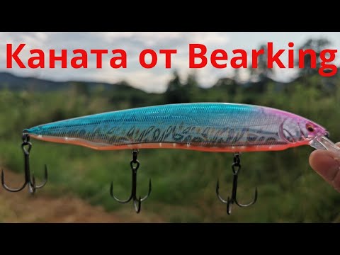 Видео: КАНАТА ОТ BEARKING | Купаем и испытываем  новую приманку от Bearking на речке