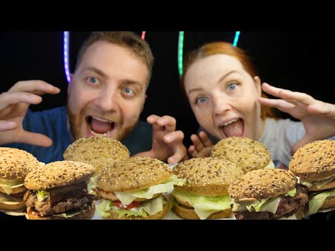 Видео: Такие бургеры ты 100% не пробовал! Мукбанг бургеры | Mukbang burgers