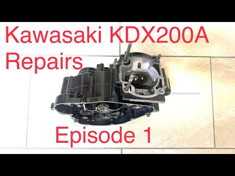 Видео: Ремонт двигателя Kawasaki KDX200A — Эпизод 1