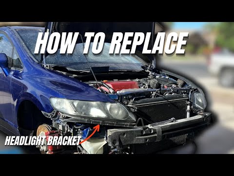Видео: Замена кронштейна фары Honda Civic 2006-2011