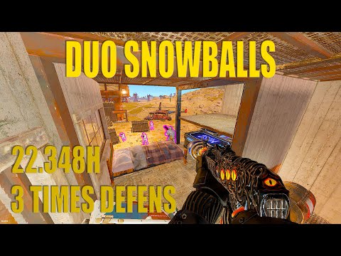 Видео: DUO SNOWBALLS 22.348H. Domination server | Rust/раст
