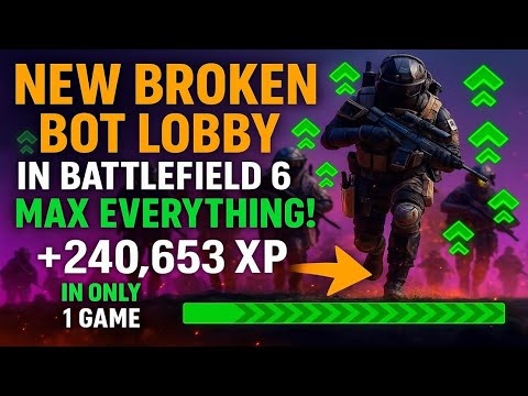 Видео: Безумный фарм опыта, который вам стоит попробовать прямо сейчас в Battlefield 6! (Сломанное лобби...