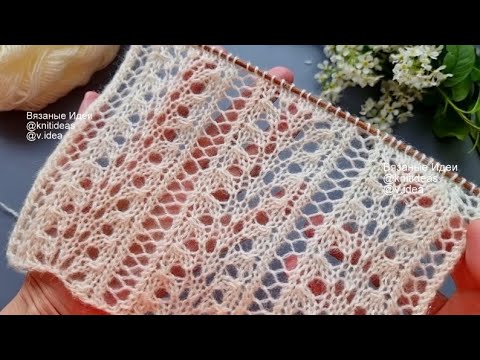 Видео: Потрясающий узор Фейерверк с ажурными дорожками!