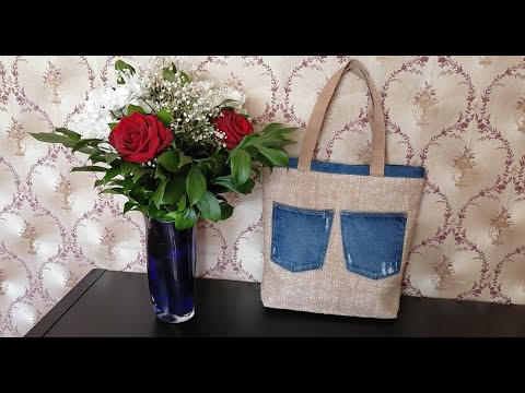 Видео: Сумка из старых джинсов #13.