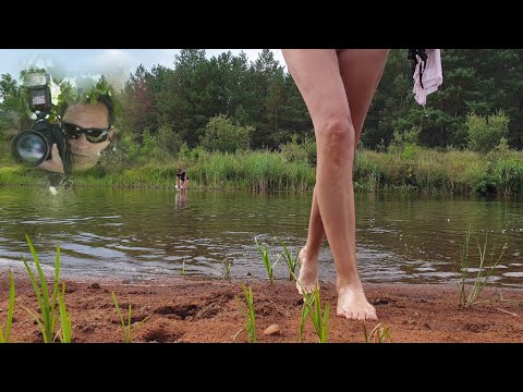 Видео: Кто же нас снимает, пока мы купаемся в чернобыльской реке? Девчонки ЛиС в ЧЗО за кадром.