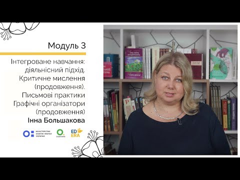 Видео: Графічні організатори (продовження). Онлайн-курс для вчителів початкової школи