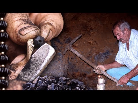 Видео: Струя. Добыча в шахте и использование в ювелирных изделиях этого блестящего черного минерала