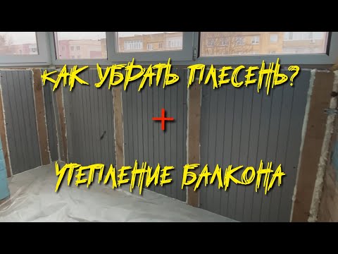Видео: Простой способ избавиться от грибка и плесени. Как утеплить балкон?