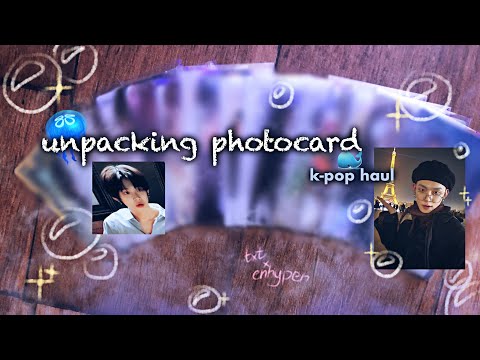 Видео: распаковка карт txt/enhypen 🪼 unpacking photocard txt/enhypen 🪼 k-pop haul part 2