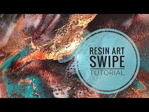 Видео: Урок по Resin Art Swipe + бонусная техника